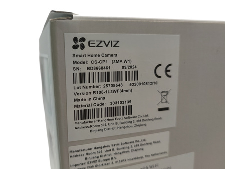 Kamera wewnętrzna IP Ezviz CP1 Pro 2K CS-CP1 3MP