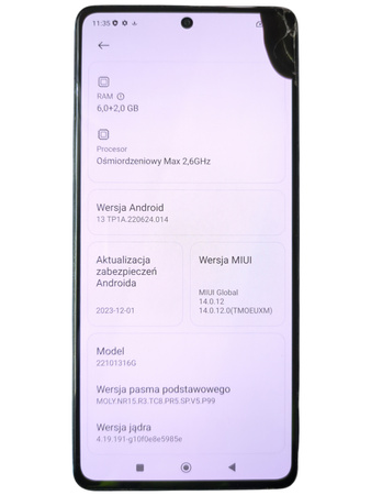 Smartfon Xiaomi Redmi Note 12 Pro 22101316G 6/128GB