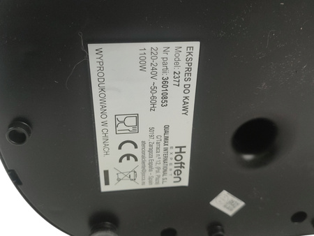 Ekspres ciśnieniowy do kawy HOFFEN EXPERT, 20 BARÓW, 1100 W
