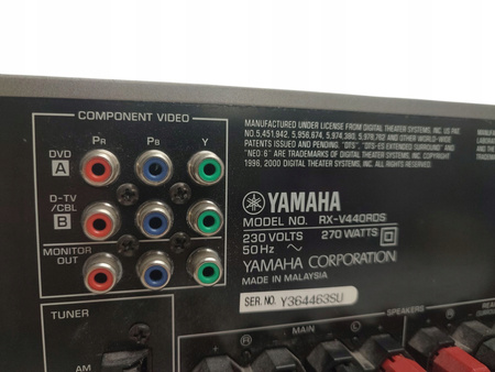 Amplituner do kina domowego Yamaha RX-V440RDS