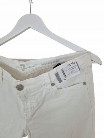 7 For All Mankind Damskie Spodnie Białe Roxanne