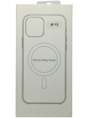 Futerał Electro Mag Cover kompatybilny z MagSafe iPhone 13 srebrny