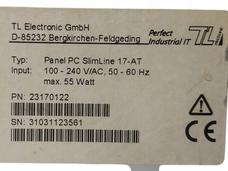 Komputer przemysłowy TL Electronic SlimLine 17-AT