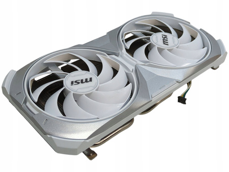 Chłodzenie karty graficznej NVIDIA MSI RTX 4070 Ventus 2X White
