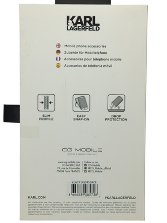 Plecki Case Etui Karl Lagerfeld do iPhone 14 Różowy