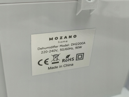 Osuszacz Powietrza Mozano Dry Pro (DH2200A) 90W 2200 ml Biały