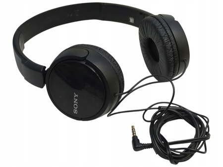 Słuchawki przewodowe Sony MDR-ZX110AP Nauszne Mikrofon Czarny