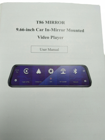 Wideorejestrator lusterko + kamera cofania