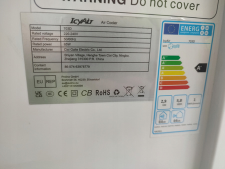 Przenośna klimatyzacja z oczyszczaczem powietrza IcyAir WAC-703D
