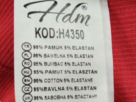 BLUZKA DAMSKA Z KRÓTKIM RĘKAWEM HDM S/M RÓŻOWA