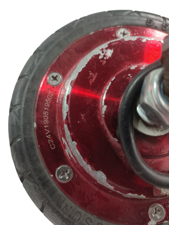 SILNIK Z OPONĄ C24V190519502 CZERWONY KOŁO HULAJNOGI MOTUS 6,5