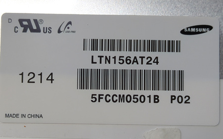 Matryca Samsung LTN156AT24 15.6 HD 1366x768 LED 40pin Błyszcząca