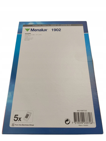 Worki Menalux 1902 do odkurzacza Hoover (5 sztuk)