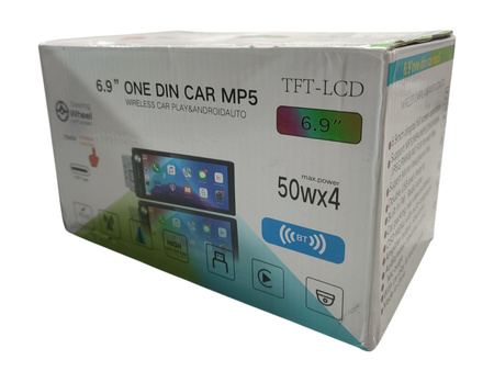 Radio Samochodowe LSLYA One Din Car MP5 6,9" AUX USB USB-C