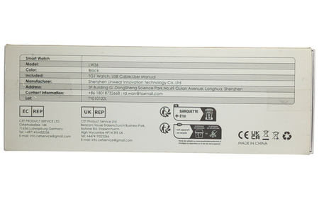 Smartwatch Tuyoma LW36 Czarny 1.28" IP68 BT Call tętno SpO2