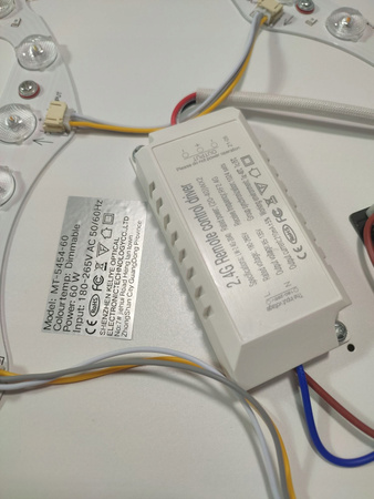 LAMPA SUFITOWA PLAFON LED DUŻA BIAŁA MT-5454-60 DIMMABLE 60W