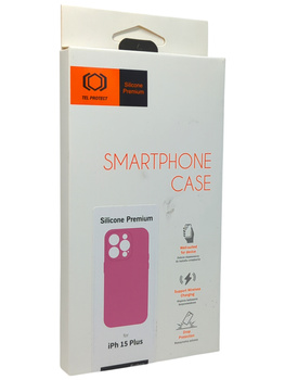 Etui Plecki do Apple Iphone 15 Plus Silicone Premium różowe