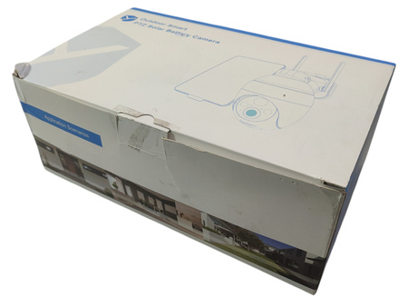 Kamera zewnętrzna IP Yeskano ZS-GX4S z panelem solarnym 2 sztuki