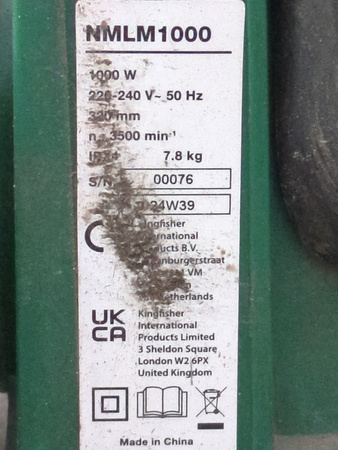 KOSIARKA ELEKTRYCZNA SIECIOWA NMLM1000 1000W 3500/min. 32cm 7,8kg