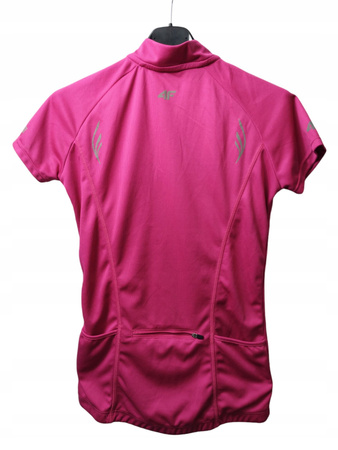 Koszulka na rower damska 4F Rozmiar S Różowa