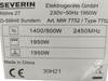 Kuchenka mikrofalowa SEVERIN MW 7752 900 W 25 litrów Czarny