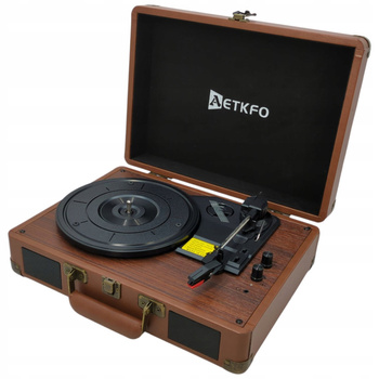 Gramofon AETKFO C210 Bluetooth 33/45/78 obr. z USB i RCA