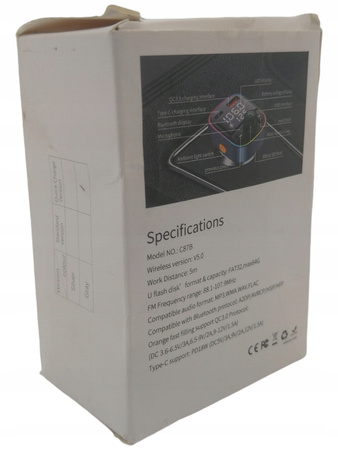 LIHAN C87B Transmitter AUX USB C Bluetooth QC3.0