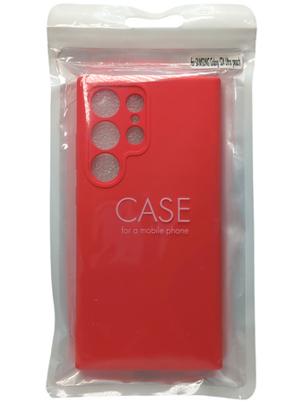 Etui Case Plecki SILICONE do Samsung Galaxy S24 Ultra brzoskwiniowy