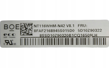 Matryca BOE NT116WHM-N42 11,6"