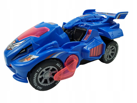 Samochód Dinozaur - AUTO 2w1 DEFORM Efekty dźwiękowe i świetlne Niebieski