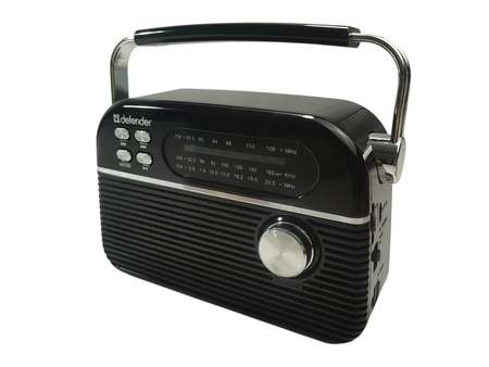 Radio Defender Vega FM/AM/SW Bluetooth 5.3 USB microSD czarne