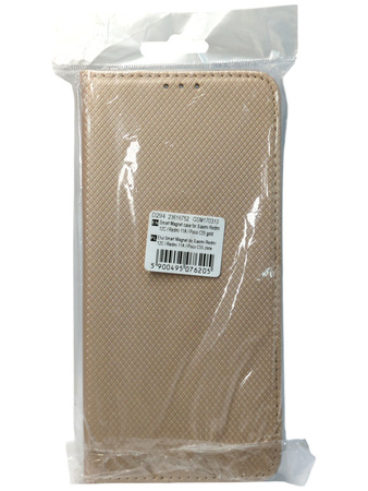 Etui z klapką magnetyczną do Xiaomi Redmi 12c złote