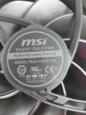 Wentylatory MSI Hydro-Dynamic Bearing 140mm x2 / PLA14025S12H 2 SZTUKI