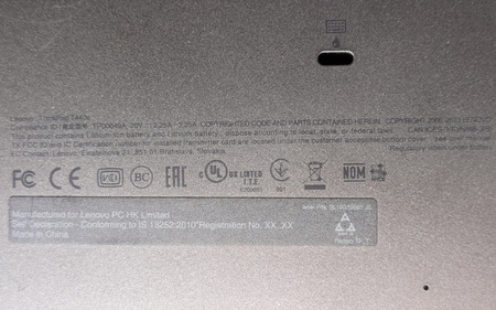 Laptop Lenovo ThinkPad T440s i7-4600U 12GB RAM 320GB HDD 14"