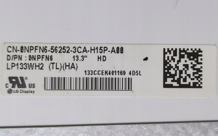 Matryca LG LP133WH2 13,3" 1366x768px 40pin MATOWA