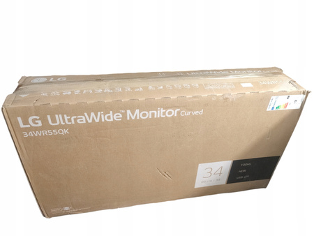 Monitor LG UltraWide Monitor Curved 34WR55QK 34" WQHD HDR10 5ms 100Hz USB-C