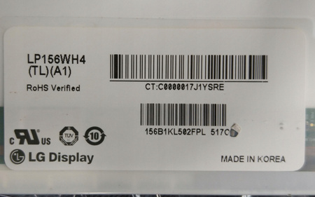 Matryca LG LP156WH4(TL)(A1) 15,6" 1366x768px Błyszcząca