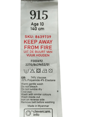 Spodnie dziecięce NEW LOOK Rozmiar 140cm CZARNE