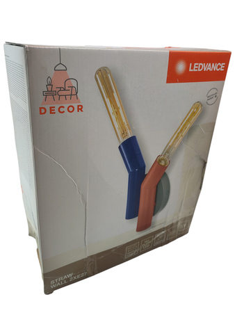 Oprawa ścienna dekoracyjna Straw Wall 2xE27 Ledvance