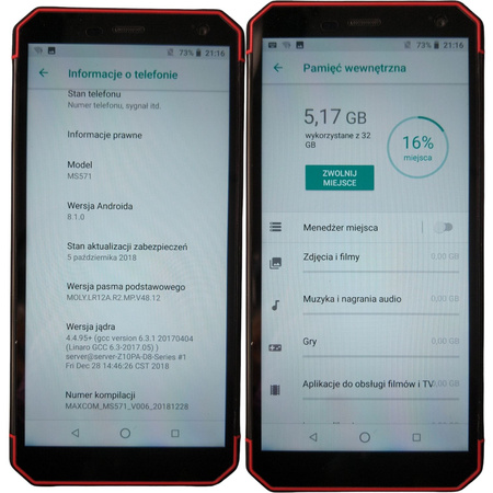 Smartfon Maxcom MS 571 LTE 3/32GB Czarny