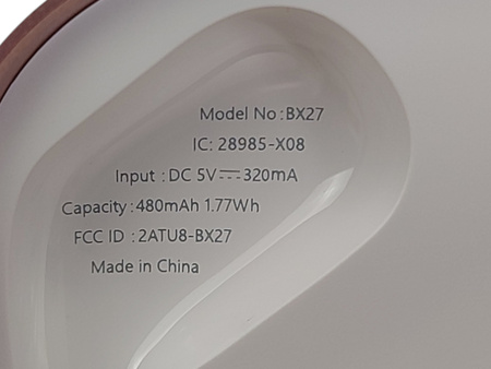 Słuchawki bezprzewodowe BX27 Bluetooth 5.4 różowe do biegania IPX7