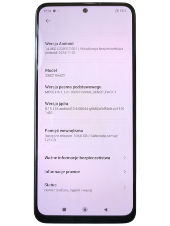 Smartfon Xiaomi Redmi Note 12 23021RAA2Y 4/128GB AMOLED 6.67 120Hz