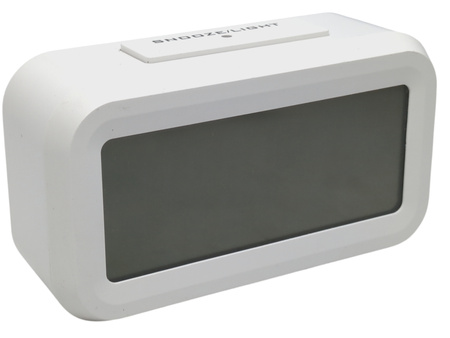 Zegarek cyfrowy z budzikiem Alarm Clock 73456 Biały