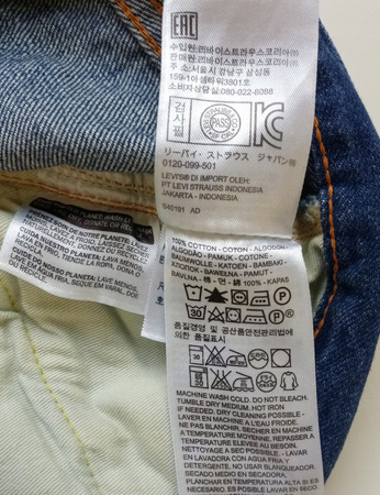 Spodnie jeans damskie LEVI'S 27 NIEBIESKIE