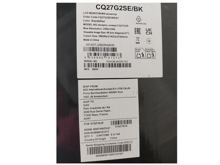 Monitor AOC CQ27G2SE 27"