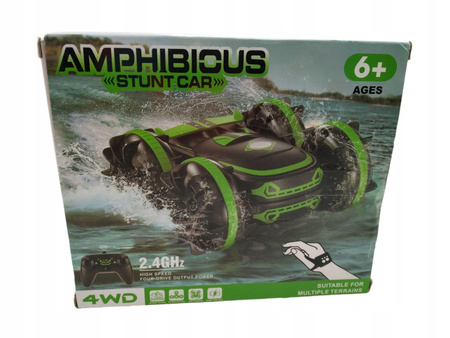 Zdalnie sterowany samochód Amfibia 2,4GHz 4WD RC obracający się o 360°