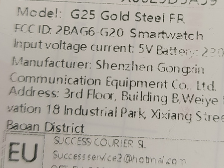 Smartwatch zegarek BT Call G25 Złoty