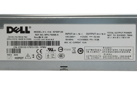 Zasilacz Serwerowy Dell N750P-S0 NPS-750BB A 750W Do PowerEdge 2950