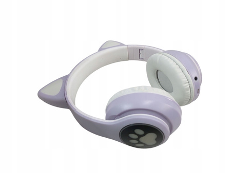Słuchawki nauszne Bluetooth LED Kocie Uszy