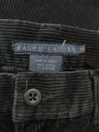 Spodnie damskie sztruksowe Granatowe POLO RALPH LAUREN Roz. 10(43)